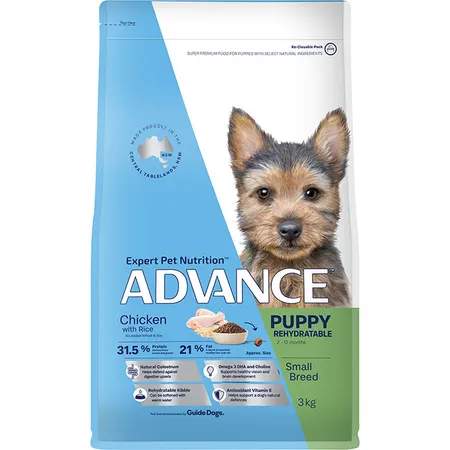 PUPPY REHYDRATABLE SMALL BREED DRY DOG FOOD CHICKEN WITH RICE 3KG Image