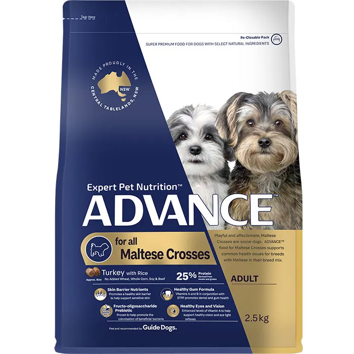 ADULT MALTESE CROSS TURKEY WITH RICE DRY DOG FOOD 2.5KG Image