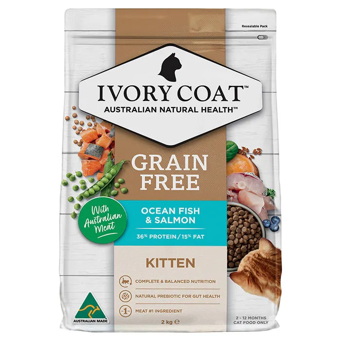GRAIN FREE OCEAN FISH & SALMON KITTEN FOOD 2KG Image
