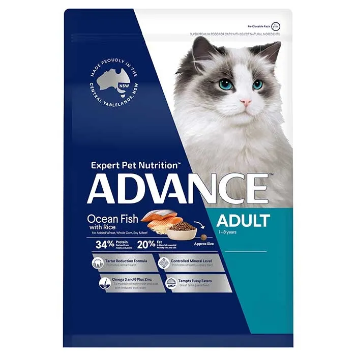 ADULT DRY CAT FOOD OCEAN FISH WITH RICE 3KG Image