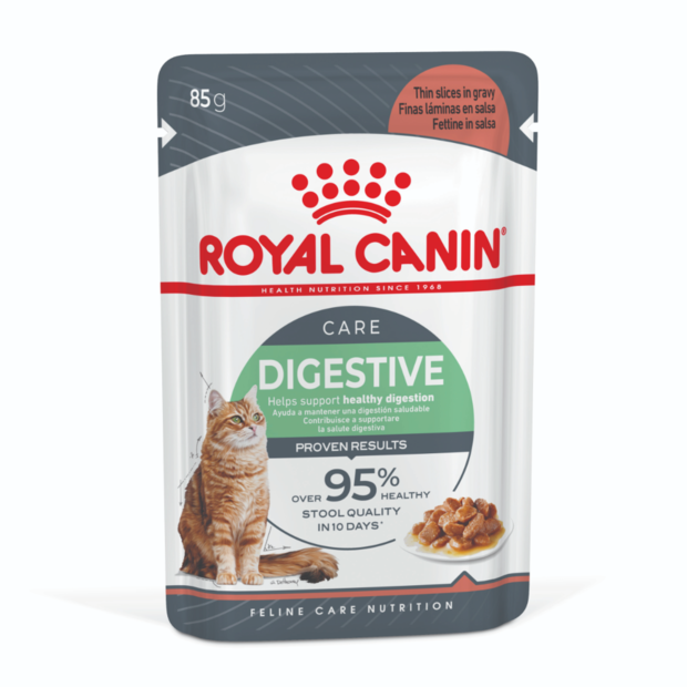 DIGESTIVE CARE GRAVY WET CAT FOOD POUCHES 12 X 85G Image