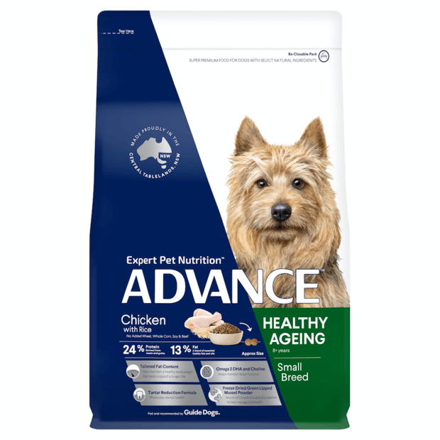 HEALTHY AGEING SMALL ADULT DRY DOG FOOD CHICKEN WITH RICE 3KG Image
