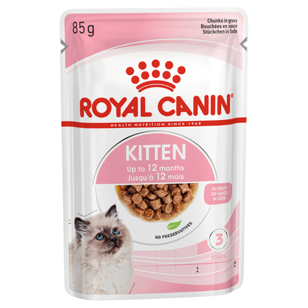 KITTEN INSTINCTIVE GRAVY WET CAT FOOD POUCHES 12 X 85G Image