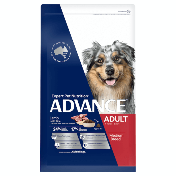 MEDIUM ADULT DRY DOG FOOD LAMB WITH RICE 3KG Image