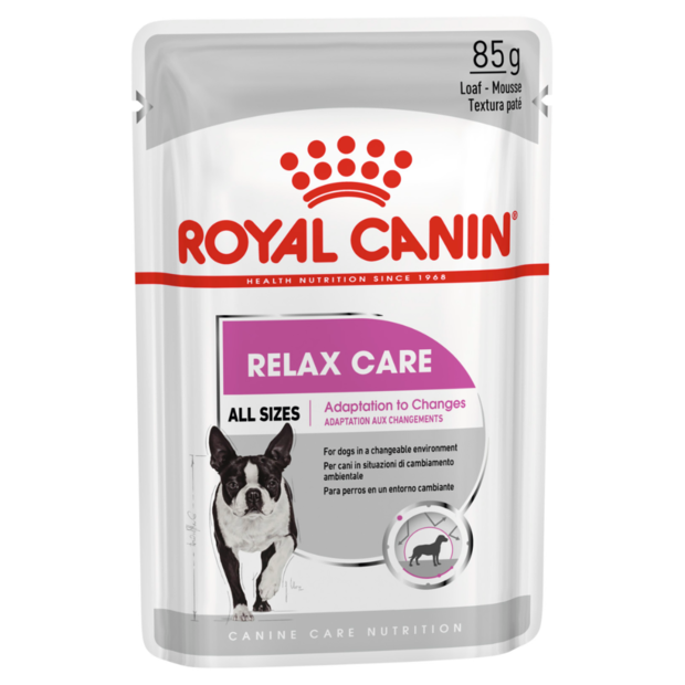 RELAX CARE LOAF ADULT WET DOG FOOD POUCHES 12 X 85G Image