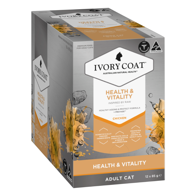 INSPIRED BY RAW HEALTH AND VITALITY WET CAT FOOD 12 X 85G Image