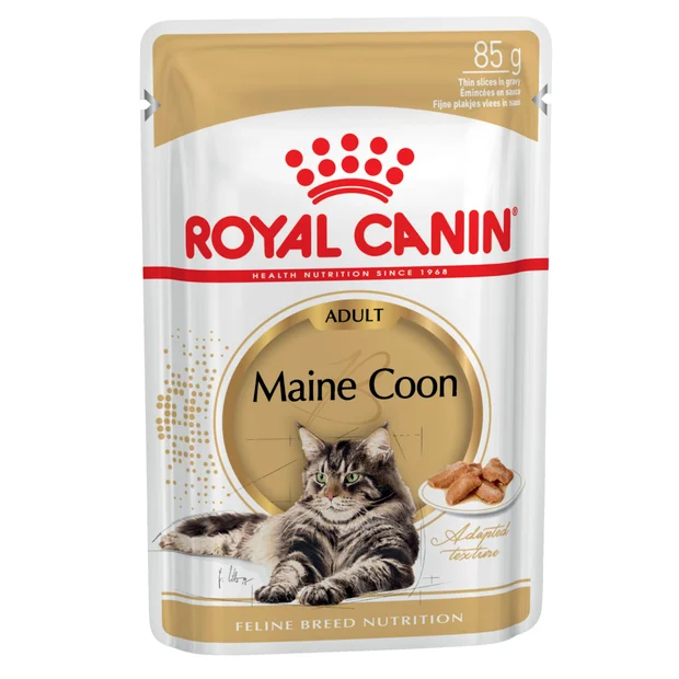 MAINE COON ADULT WET CAT FOOD POUCHES 12 X 85G Image