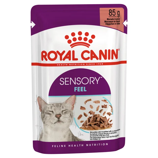 SENSORY FEEL GRAVY WET CAT FOOD 12 X 85G Image
