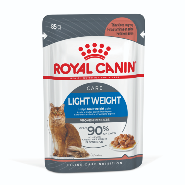 LIGHT WEIGHT CARE GRAVY WET CAT FOOD POUCHES 12 X 85G Image