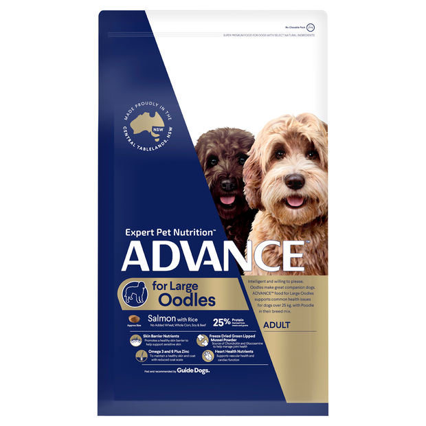 ADULT LARGE OODLES SALMON WITH RICE DRY DOG FOOD 2.5KG Image