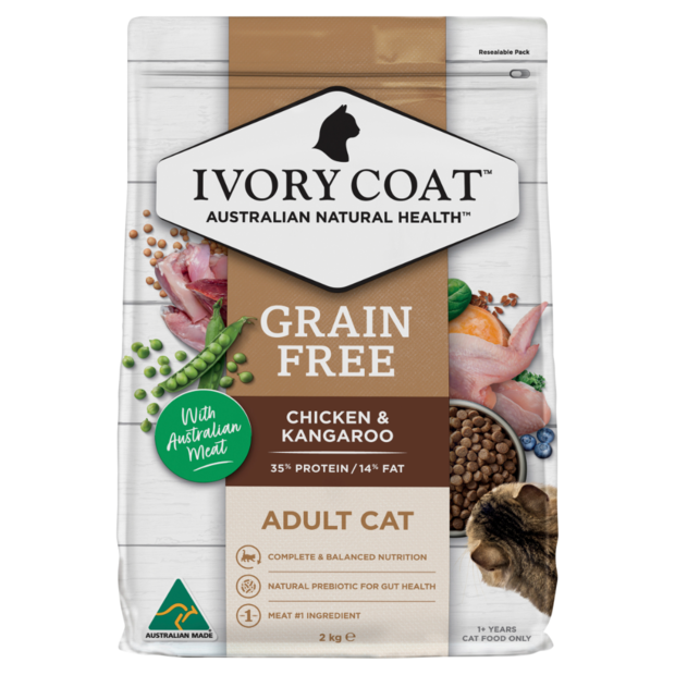 GRAIN FREE DRY CAT FOOD CHICKEN AND KANGAROO 4KG Image