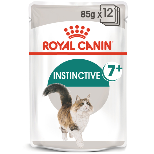 ADULT INSTINCTIVE 7 PLUS GRAVY WET CAT FOOD POUCHES 12 X 85G Image
