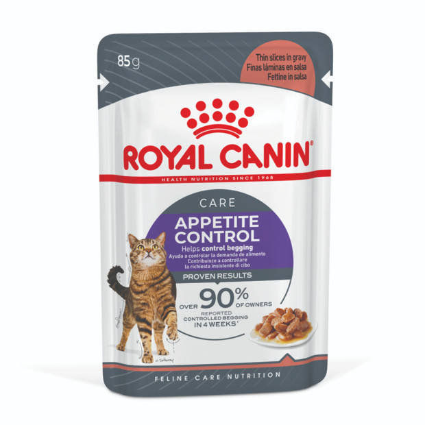 APPETITE CONTROL GRAVY ADULT WET CAT FOOD POUCHES 12 X 85G Image