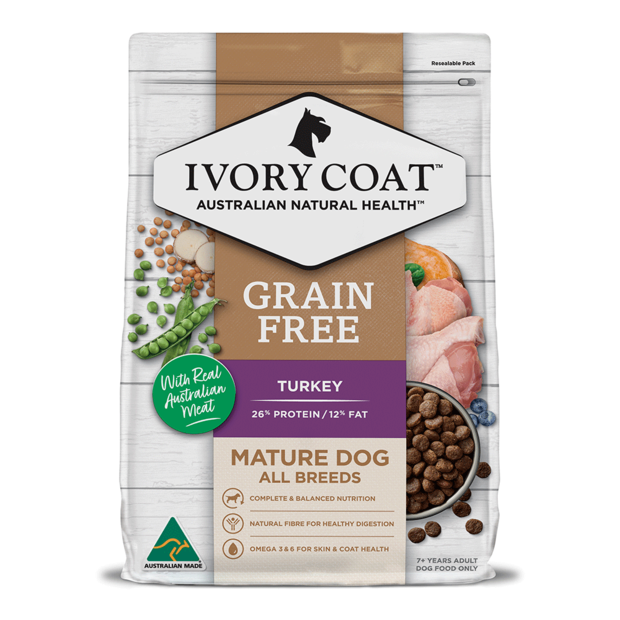 GRAIN FREE DRY DOG FOOD SENIOR ADULT TURKEY 2KG Image