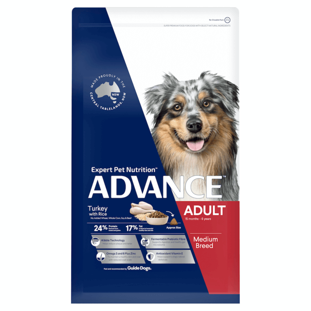 MEDIUM ADULT DRY DOG FOOD TURKEY WITH RICE 3KG Image