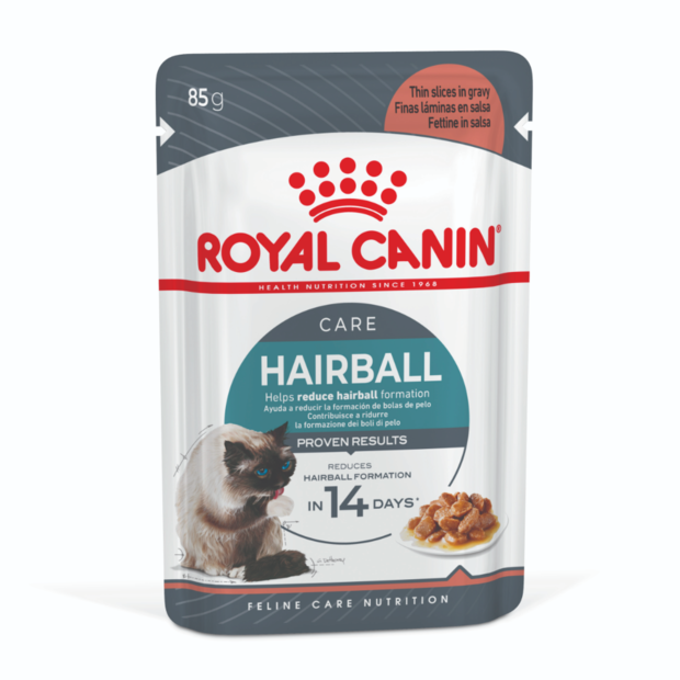 HAIRBALL CARE GRAVY WET CAT FOOD POUCHES 12 X 85G Image