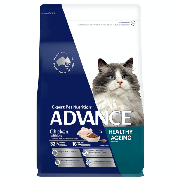 HEALTHY AGEING ADULT DRY CAT FOOD CHICKEN WITH RICE 3KG Image