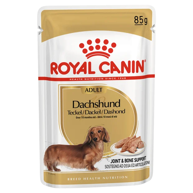 DACHSHUND ADULT WET DOG FOOD POUCHES 12 X 85G Image