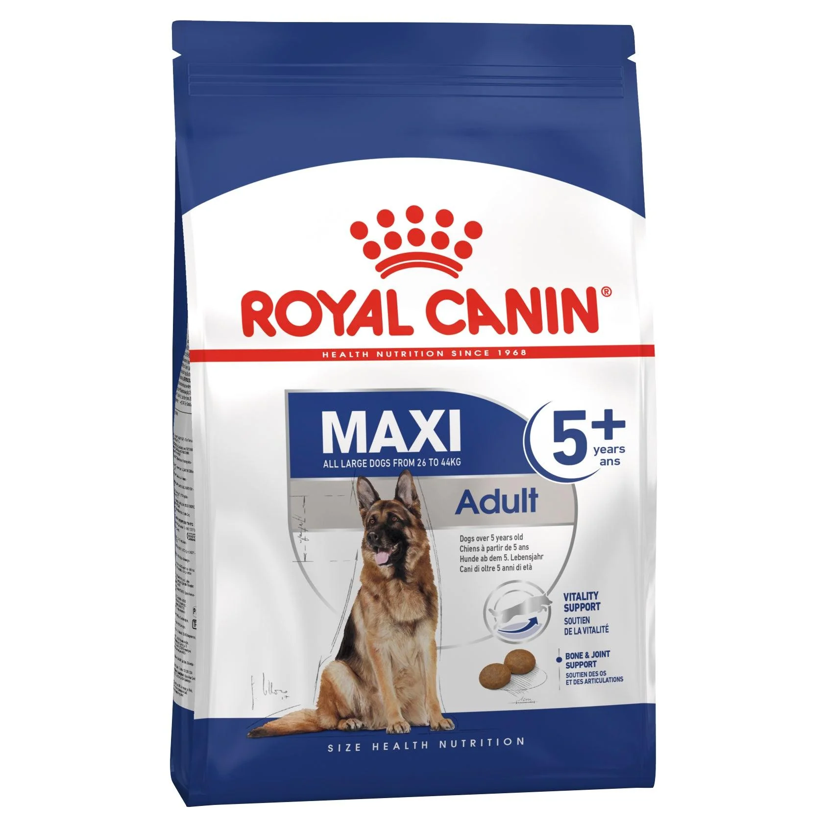 MAXI LARGE BREED ADULT 5+ CHICKEN DRY DOG FOOD 15KG Image