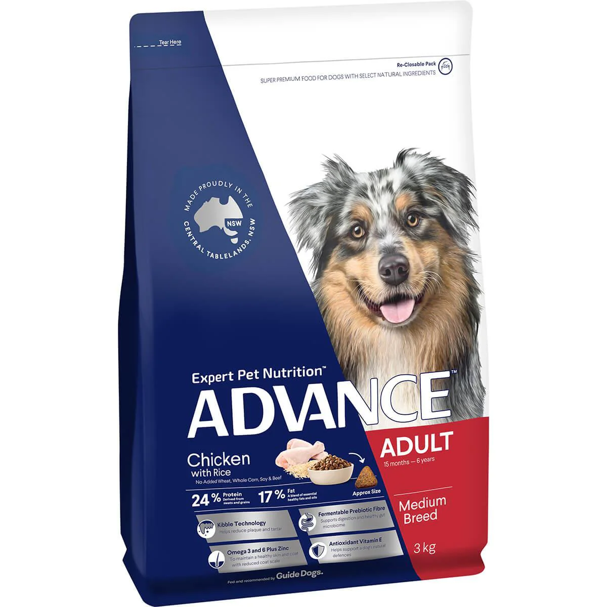 CHICKEN ADULT DRY DOG FOOD 3KG Image