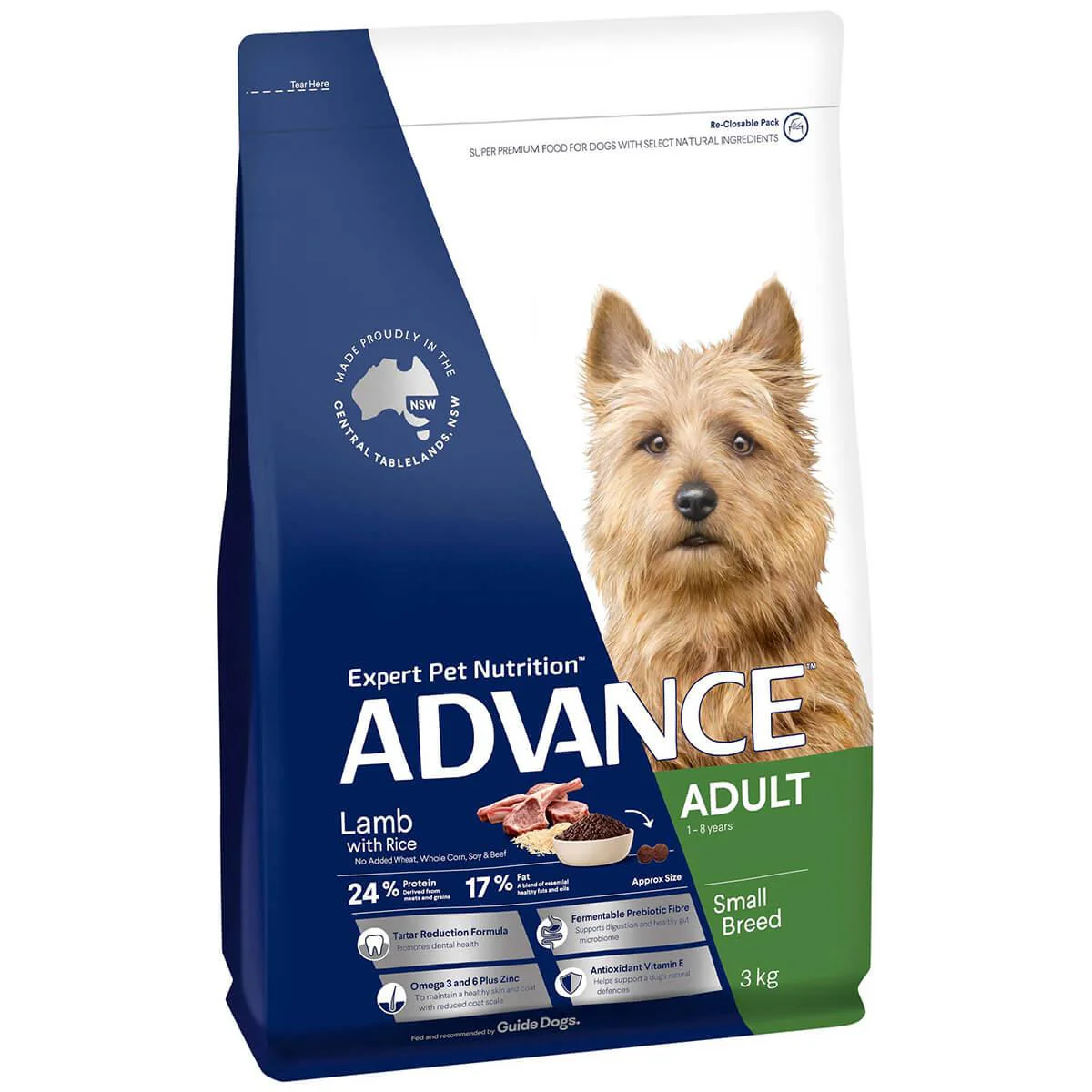 TOY & SMALL BREED LAMB ADULT DRY DOG FOOD 3KG Image