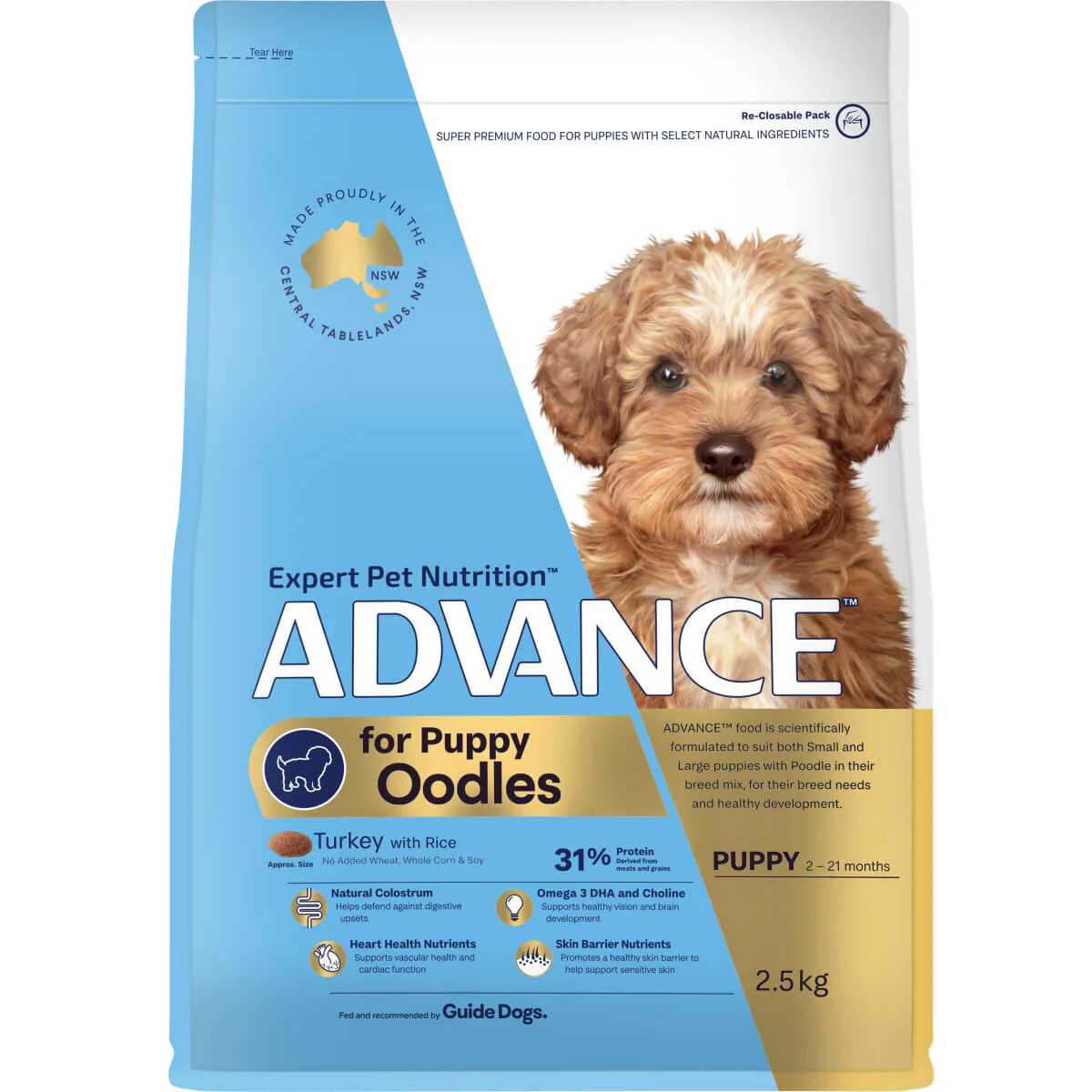 OODLES PUPPY DRY DOG FOOD 2.5KG Image