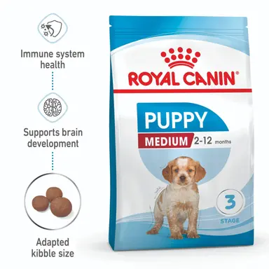 MEDIUM BREED PUPPY CHICKEN DRY DOG FOOD 15KG Image