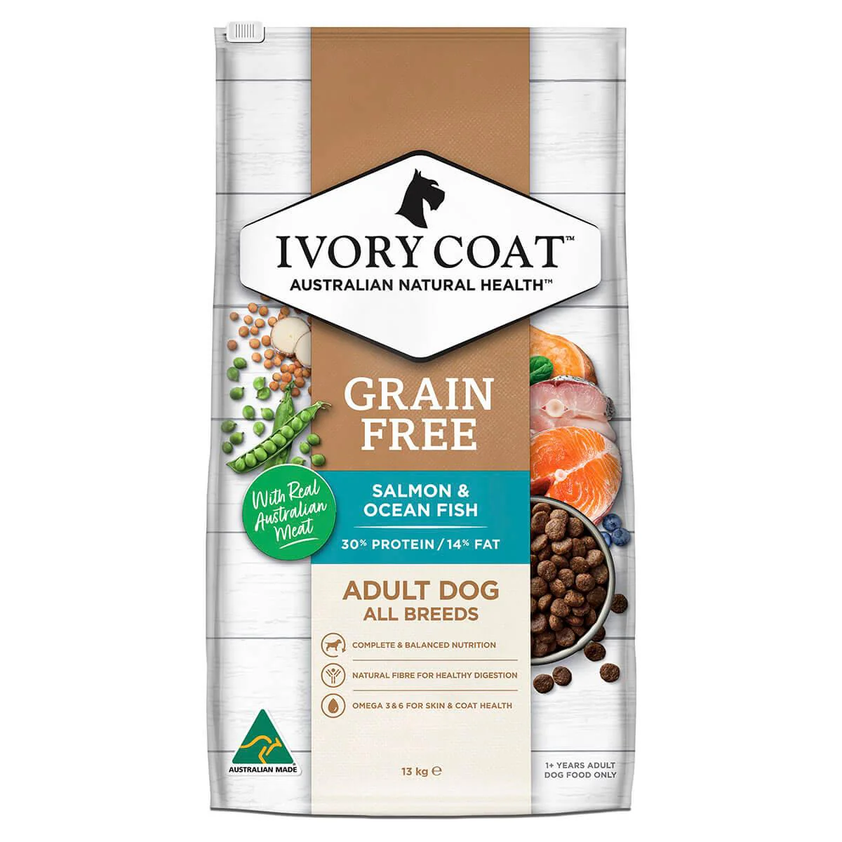 SALMON & OCEAN FISH GRAIN FREE ADULT DRY DOG FOOD 2KG Image