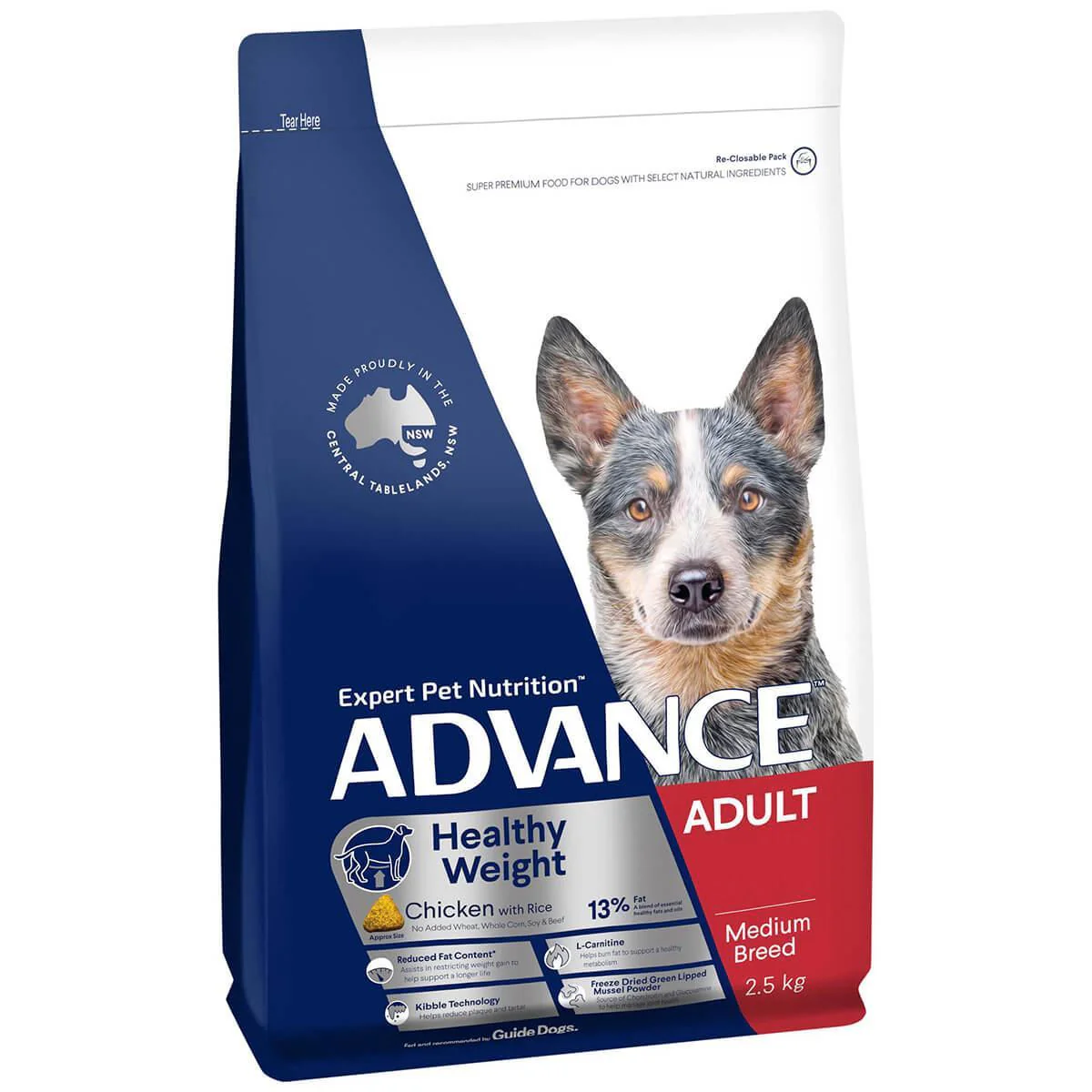 HEALTHY WEIGHT MEDIUM BREED ADULT CHICKEN DRY DOG FOOD 2.5KG Image